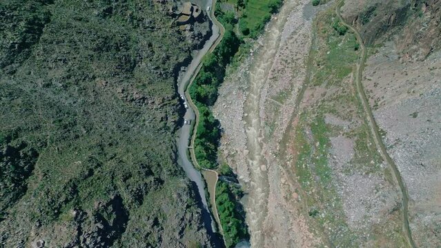 Aerial View Of Valley Surrounded By Hindu Kush Mountain Range, Chitral, Khyber Pukhtoon Khwa, Pakistan