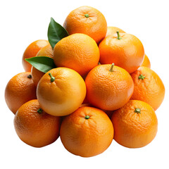 Close-Up Of A Fresh Orange On Isolated Background