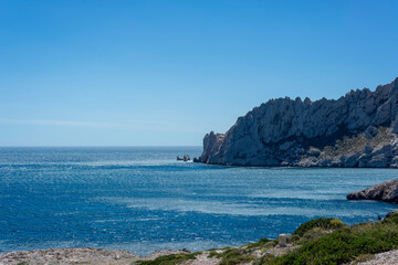 Fototapeta premium Littoral rocheux de méditerranée
