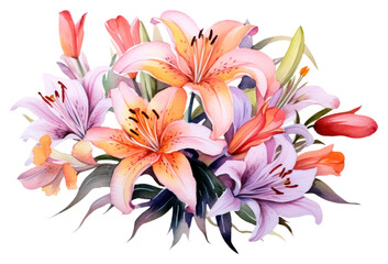 Fototapeta premium PNG Flower lily plant flower bouquet