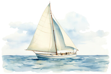 Fototapeta premium PNG Sailboat watercraft vehicle yacht