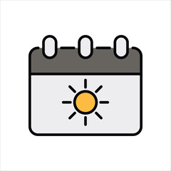 Sunday vector icon