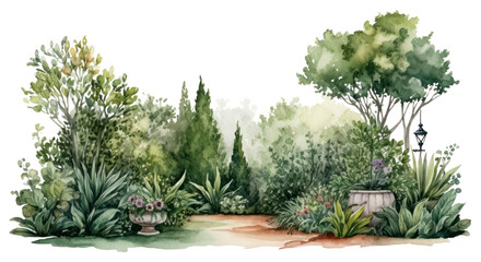 Obraz premium PNG Garden outdoors nature plant. 