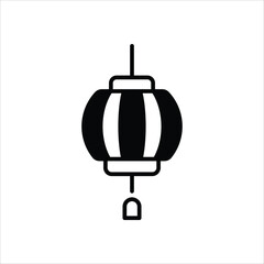 Chinese Lantern vector icon