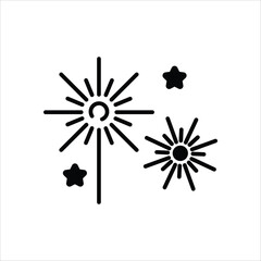 Fireworks vector icon