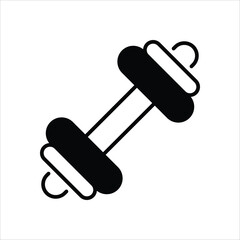 Dumbbell vector icon