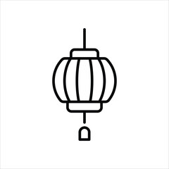 Chinese Lantern vector icon