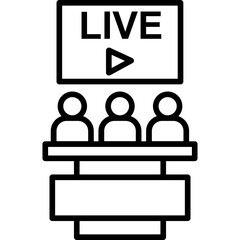 Live Streaming Icon