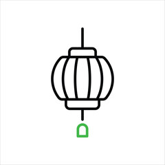 Chinese Lantern vector icon