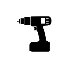 Hand Drill Logo icon design illustration