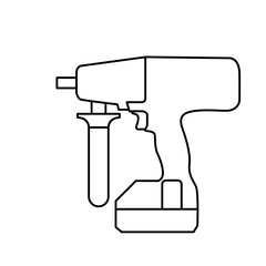 Hand Drill Logo icon design illustration