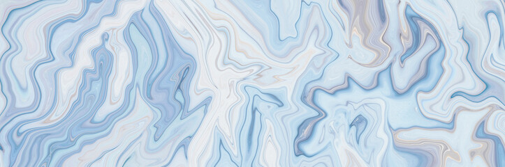 Marble rock texture blue ink pattern liquid swirl paint white dark that is Illustration background for do ceramic counter tile silver gray that is abstract waves skin wall luxurious art ideas concept.