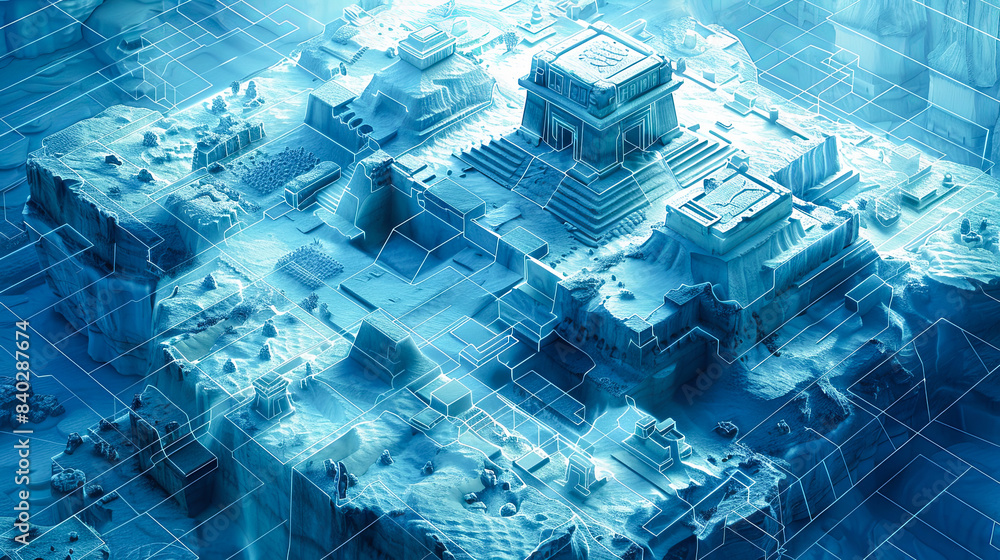 Poster 3d rendering of abstract technology concept background. hi-tech circuit board.