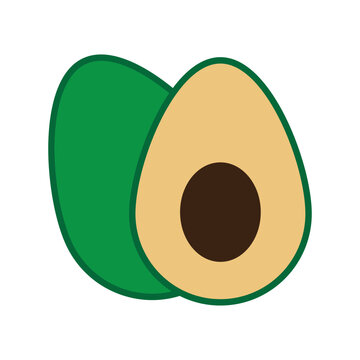 recommend clip art: avocado icon symbol
