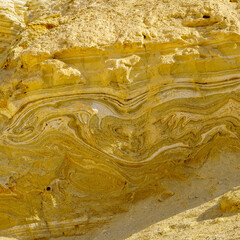 Peratzim valley of lissan marl rocks. Judaean Desert