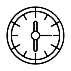 Clock line icon