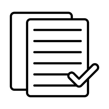 recommend clip art: Document line icon