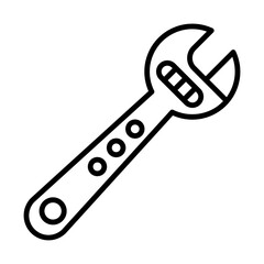 Wrench line icon