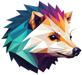 clean and modern logo head hedgehog