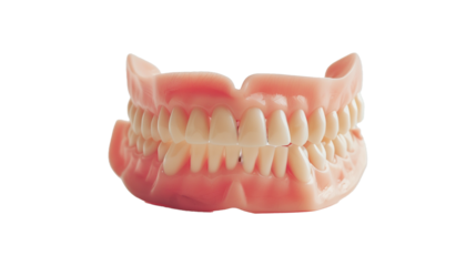 denture isolated on transparent png background