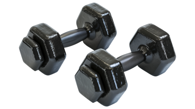 Dumbell on transparent background