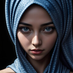 Fototapeta premium a islamic woman with hijab