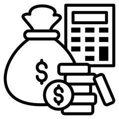 Budgeting Icon Element For Design