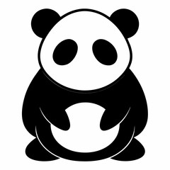 panda with a smile