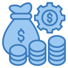 Fund Management Icon Element For Design