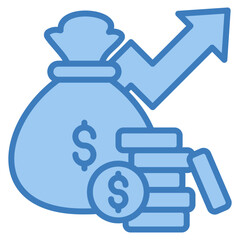Dividend Income Icon Element For Design