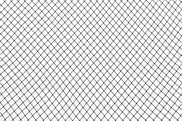 Fototapeta premium White rope net woven isolated on white sky background. Sports net on heaven backdrop. illustration.