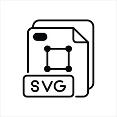 Obraz premium Svg File vector icon