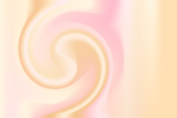 Nude color mixed curly gradient, aesthetic blurred swirl texture. Fluid abstract twisted background. Liquid neutral beige, pink flow backdrop.