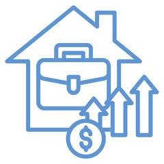 Real Estate Investment Icon Element For Design
