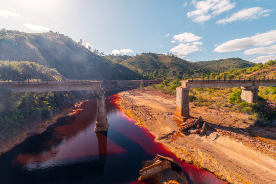 Breathtaking view of the Riotinto mining landscape