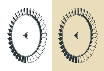 Engine compressor blisk
