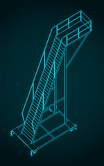 Mobile work platform illustration