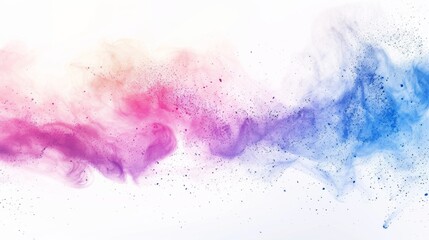 Fototapeta premium Colorful background of pastel powder.Color dust splash on white background.