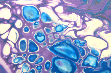 abstract art background of blue-violet cells