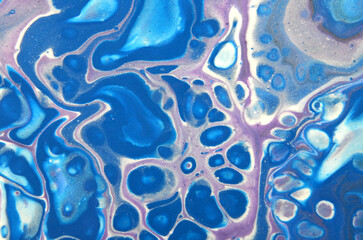 abstract art background of blue-violet cells
