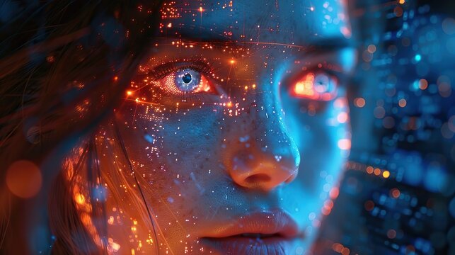 face of a person,artificial intelligence, ai, anthropomorphic,