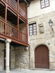 Orense (Galicia). Pazo dos Armadas in the historic center of the city of Ourense