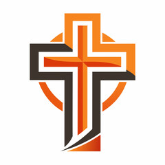 Vector Design for Christian Cross	