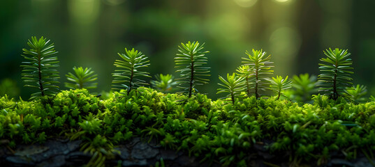 A close-up of nature forest steppe plants