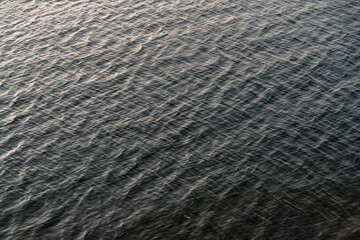 View of the ripples on the lake