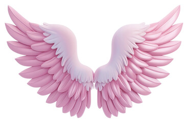 Fototapeta premium PNG Angel wing bird white background.