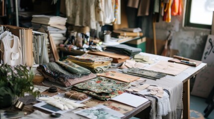 Ethical Elegance EcoFriendly Fashion Studio with Sustainable Business Cards Organic Fabrics and Upcycled Designs