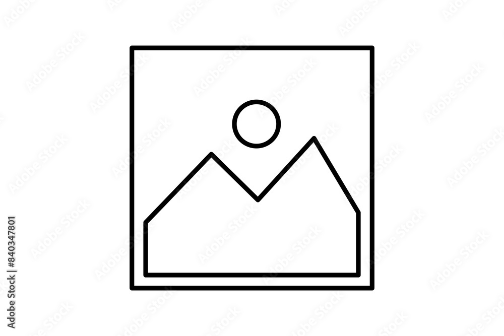 Poster image icon. icon related to edit tool. suitable for web site, app, user interfaces, printable etc. l