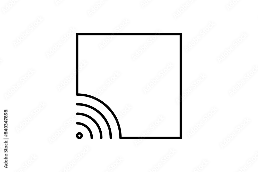 Aufkleber stream icon. icon related to edit tool. suitable for web site, app, user interfaces, printable etc. 
