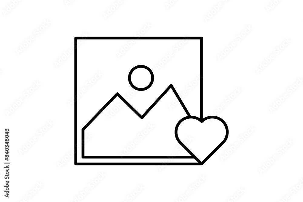 Aufkleber favorite image icon. icon related to edit tool. suitable for web site, app, user interfaces, printab